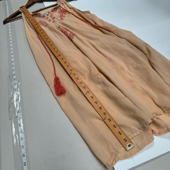 Anthropologie Desert Rose Boho Beach Midi Dress Small 100% cotton embroidered - Picture 12 of 14